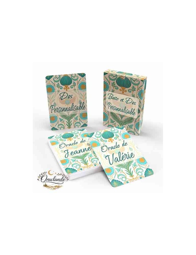 Oracle Lenormand Origine – Jeu de 36 cartes personnalisable – Dos avec prénom – Oraclande