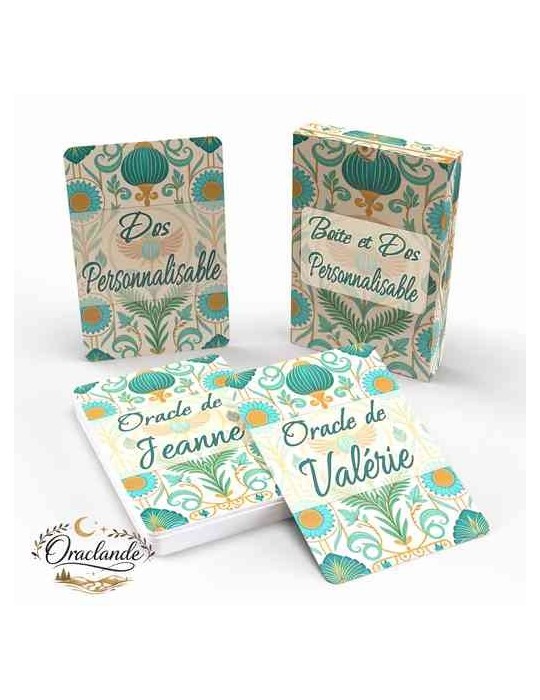 Oracle Lenormand Origine – Jeu de 36 cartes personnalisable – Dos avec prénom – Oraclande