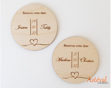 Magnet mariage invitation personnalisé faire part mémo date du mariage de l’anniversaire du baptême