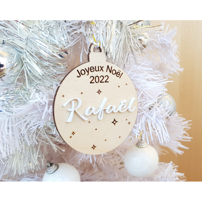 Boule noël prénom