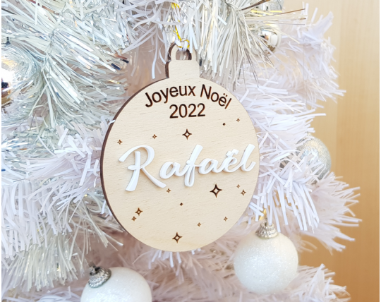 Boule noël prénom