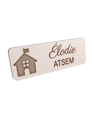 Badge personnalisé atsem