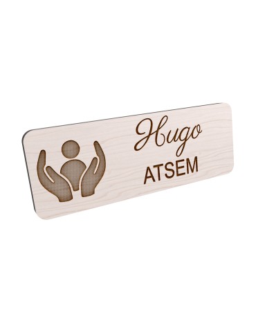 Badge personnalisé atsem