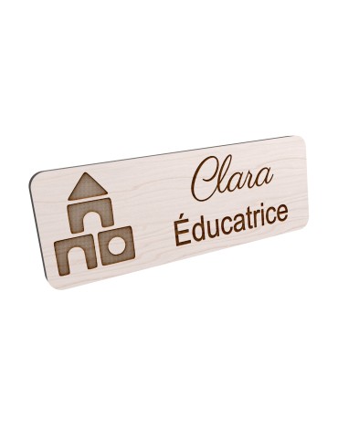 Badge personnalisé éducatrice de jeunes enfants
