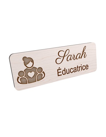 Badge personnalisé éducatrice de jeunes enfants