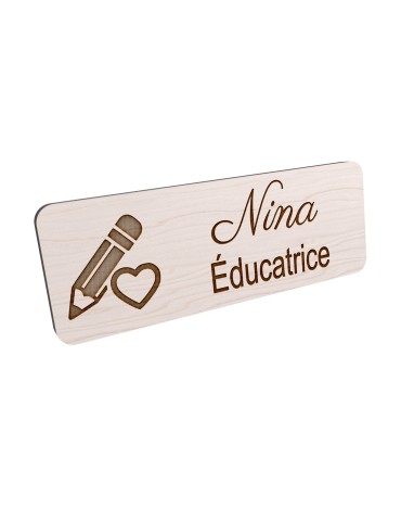 Badge personnalisé éducatrice de jeunes enfants