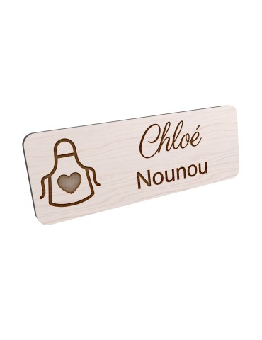 Badge personnalisé nounou