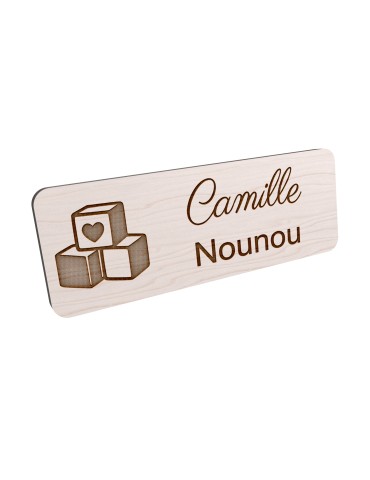 Badge personnalisé nounou