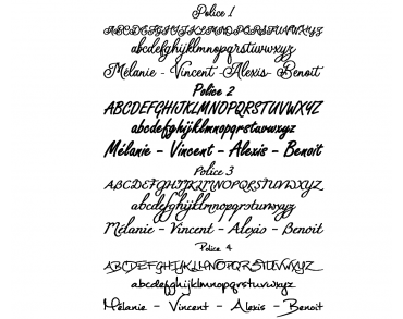 Marque place bois personnalisé feuille érable