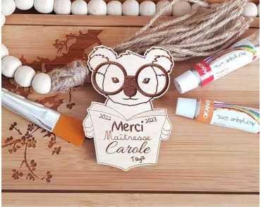 Magnet personnalisé bois koala